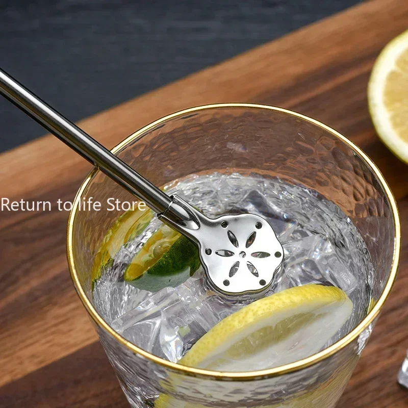 Straw Spoon Long Handle Mixing Yerba Mate Stainless Steel Bombilla Filter Teaspoon Coffee Stirring Spoon Bar Accessories 1Pc drinking straws,tea filter,metal straw set,glass straw set,straw accessories