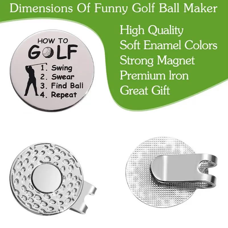 Magnetic Golf Ball Marker Hat Clip Magnetic Sports Golf Marker Holder Ball Markers Hat Clips Sets Gloves