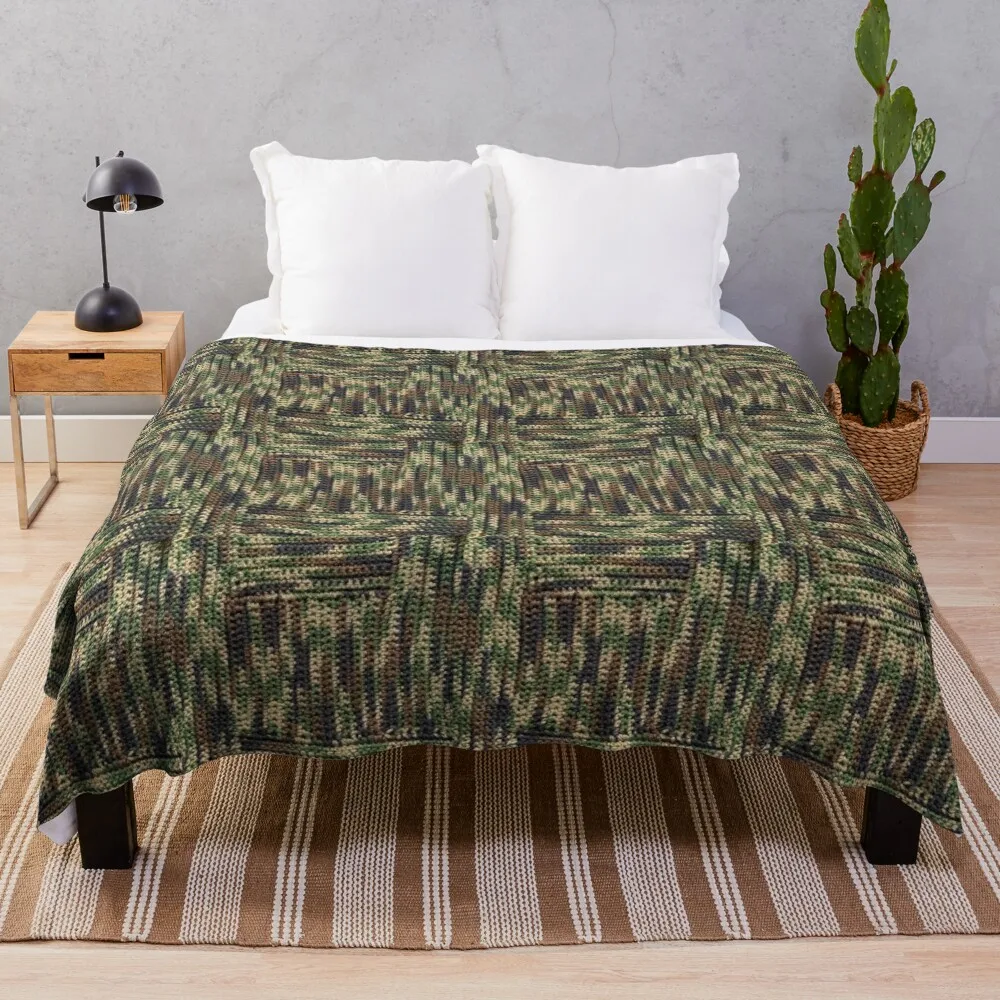 

Camo Throw Blanket Sofa Throw Decoratives Flannels Thins Blankets