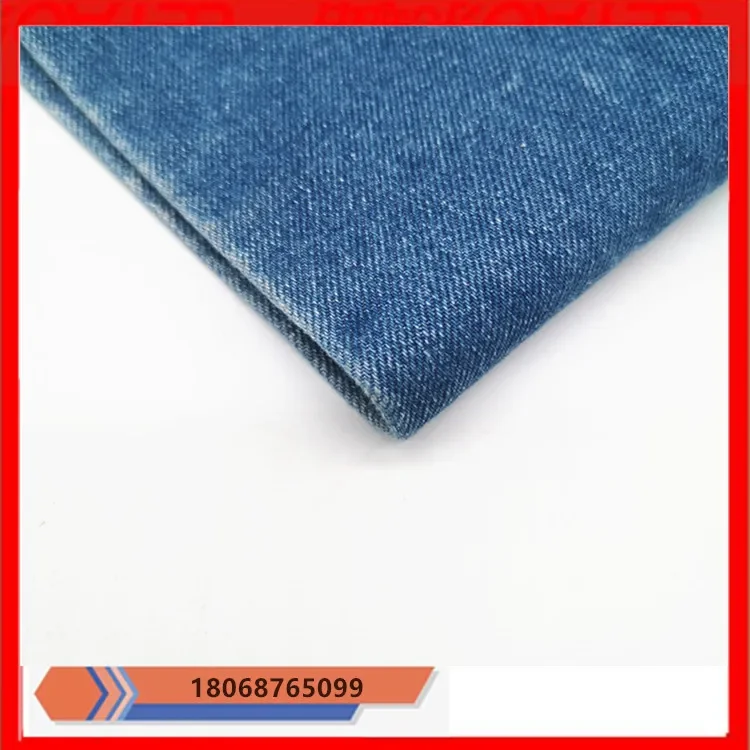Washed Cotton Denim Fabric 13 Oz Twill Workwear Style for Clothing Making Boys Girls Children Baby Accessories