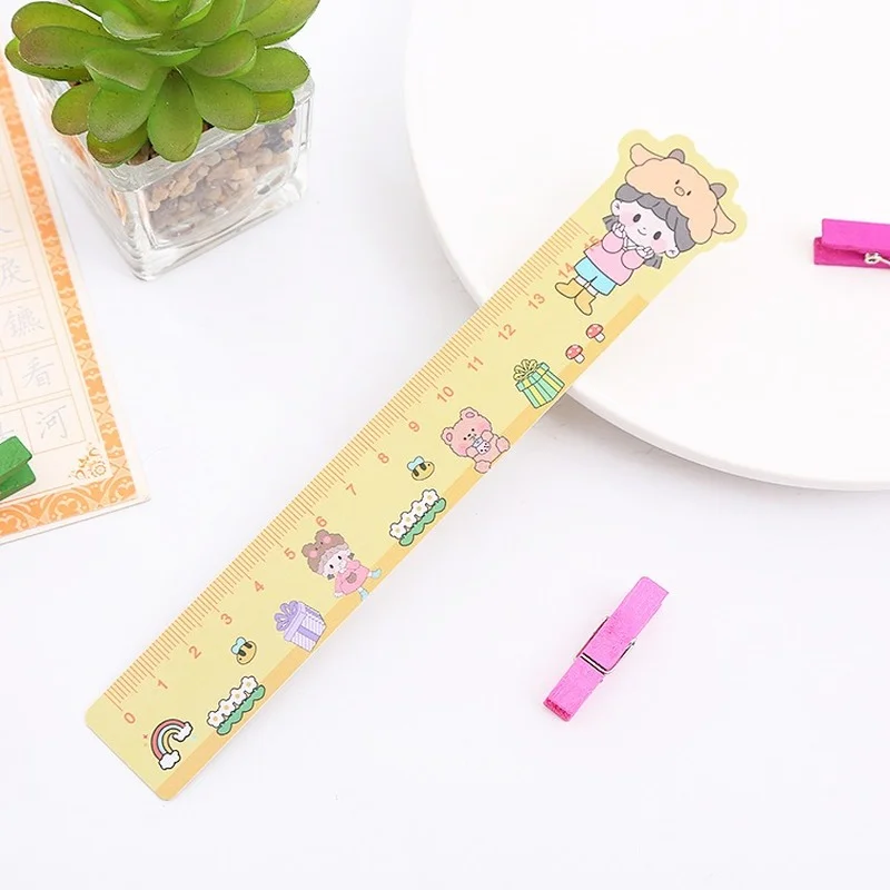 1 Pcs Cute Ruler Acrylic Ruler Peach Sakura Straight Ruler Small Ruler  Centimeter Measuring Ruler Journal Ruler - AliExpress