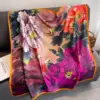 Spring Scarf Women's Luxury Design Scarf Silk Smooth Scarf Soft Muslim Headband Shawl Beach 110x110cm 3