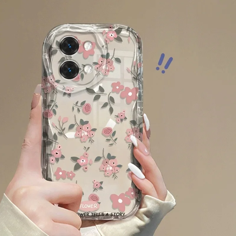 Oil Painting Pink Flower Phone Case Cover