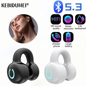 Wireless Ear Clip On Earphone Bluetooth 5.3 Single Earbud Waterproof Sports Earphone Clip On Headphone for Running Workout 1