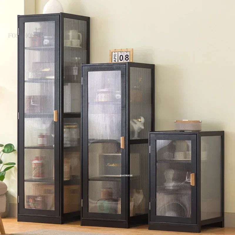 Japanese Minimalist Display Cabinet for Living Room Wine Cabinets Home Multi-functional Showcase Bar Furniture Wine Rack