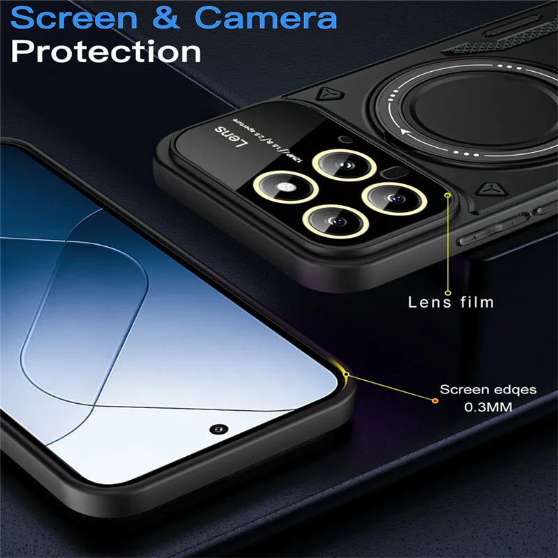 Magsafe Magnetic Ring Holder Stand Phone Case with Enhanced Protection