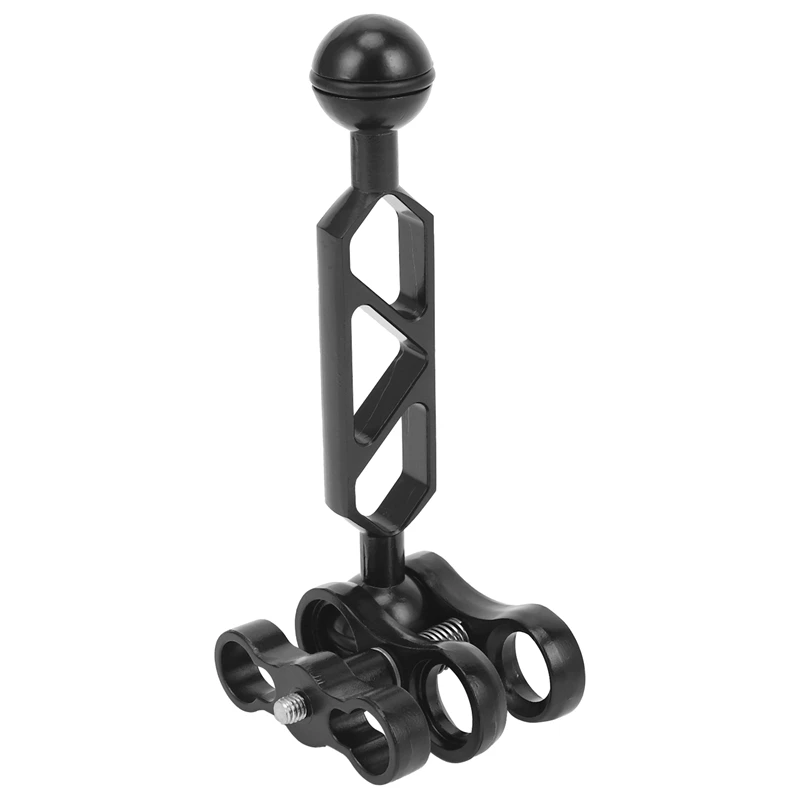 

Aluminum Alloy Scuba Diving Light Torch Dual Ball Joint Arm And 1 Set Butterfly Clip Clamp Mount For Underwater Photography Came