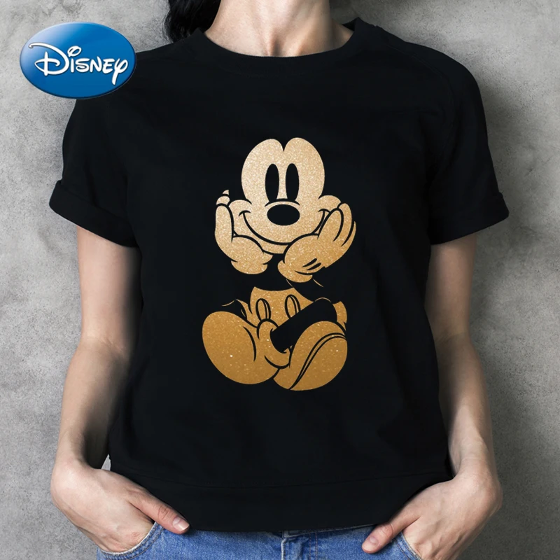 

Disney Mickey Minnie Mouse Women T-shirts for Girls Tees Anime Cosplay Disneyland Tshirts Ropa De Mujer Harajuku Shirt Femme