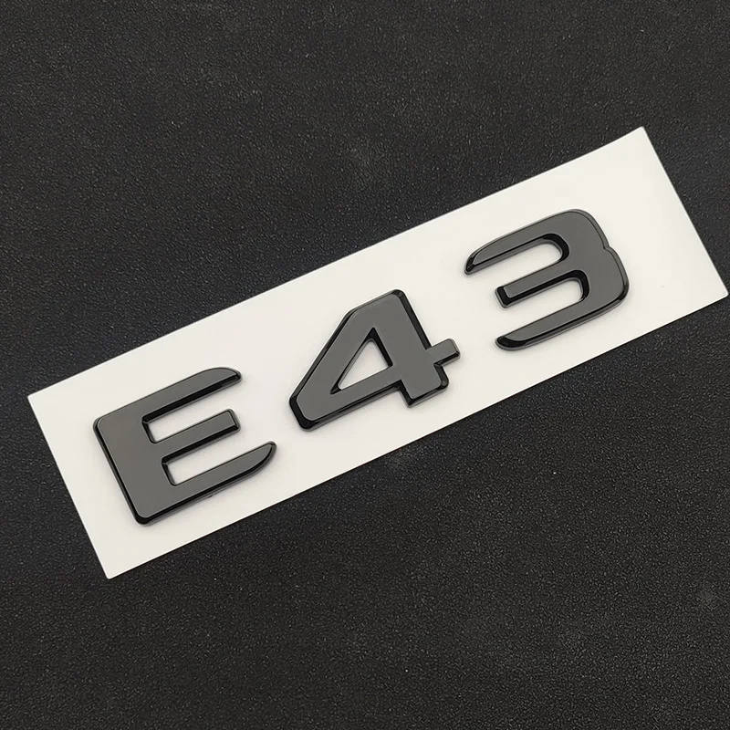 3D ABS Car Badge BITURBO 4MATIC Emblem Rear Trunk Letters Logo For C43 W205 W204 E43 W213 W212 GLE43 X253 GLC43 W167 Accessories