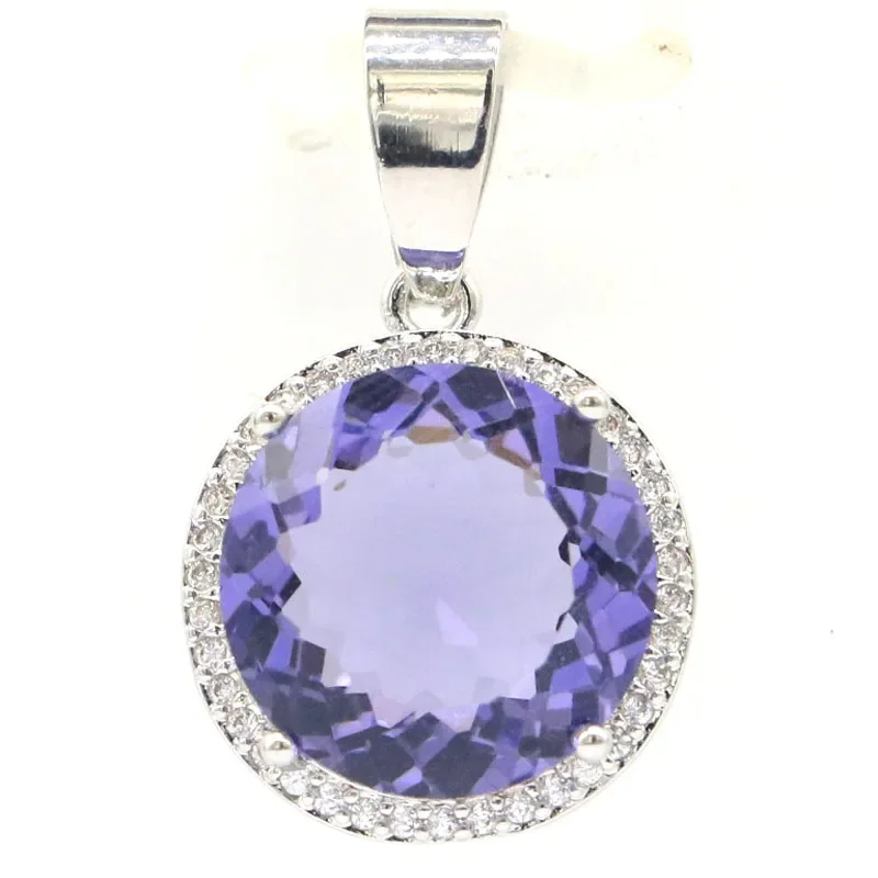 Real Customized 925 Solid Sterling Silver  PENDANT Peridot Spinel Swiss Blue Golden Citrine Rhodolite Garnet Spessartine Garnet