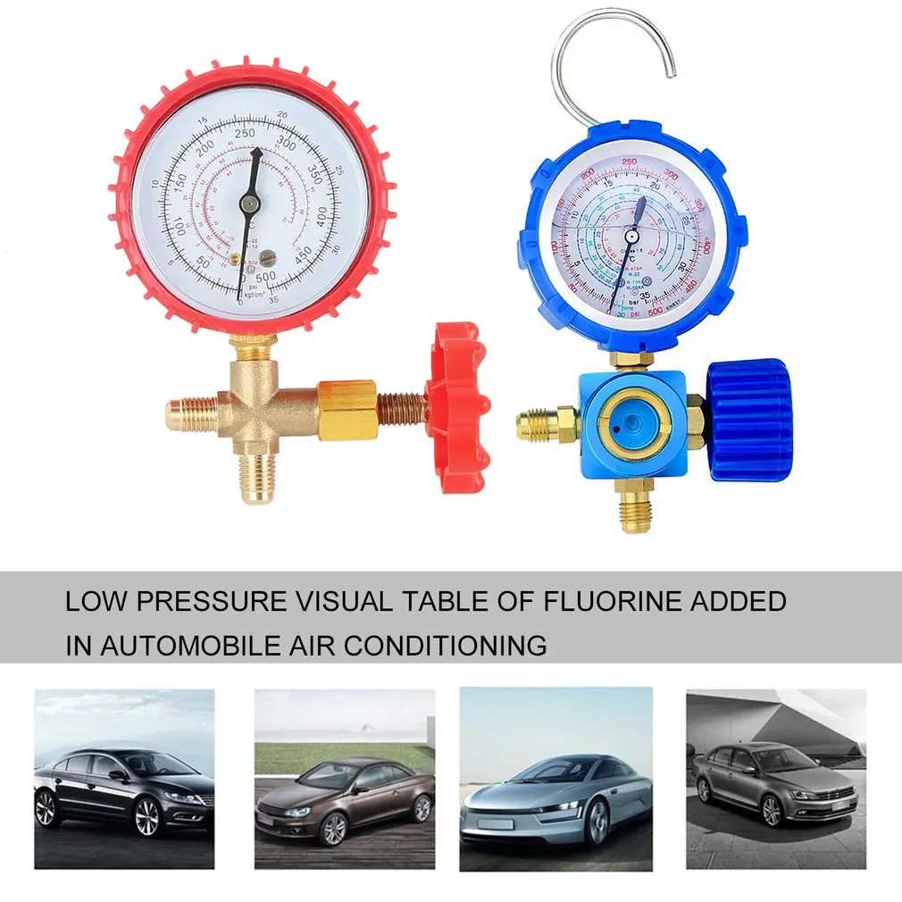 Low Pressure Pressure Gauge For R410A / R22 / R134A / R404A Fluoride