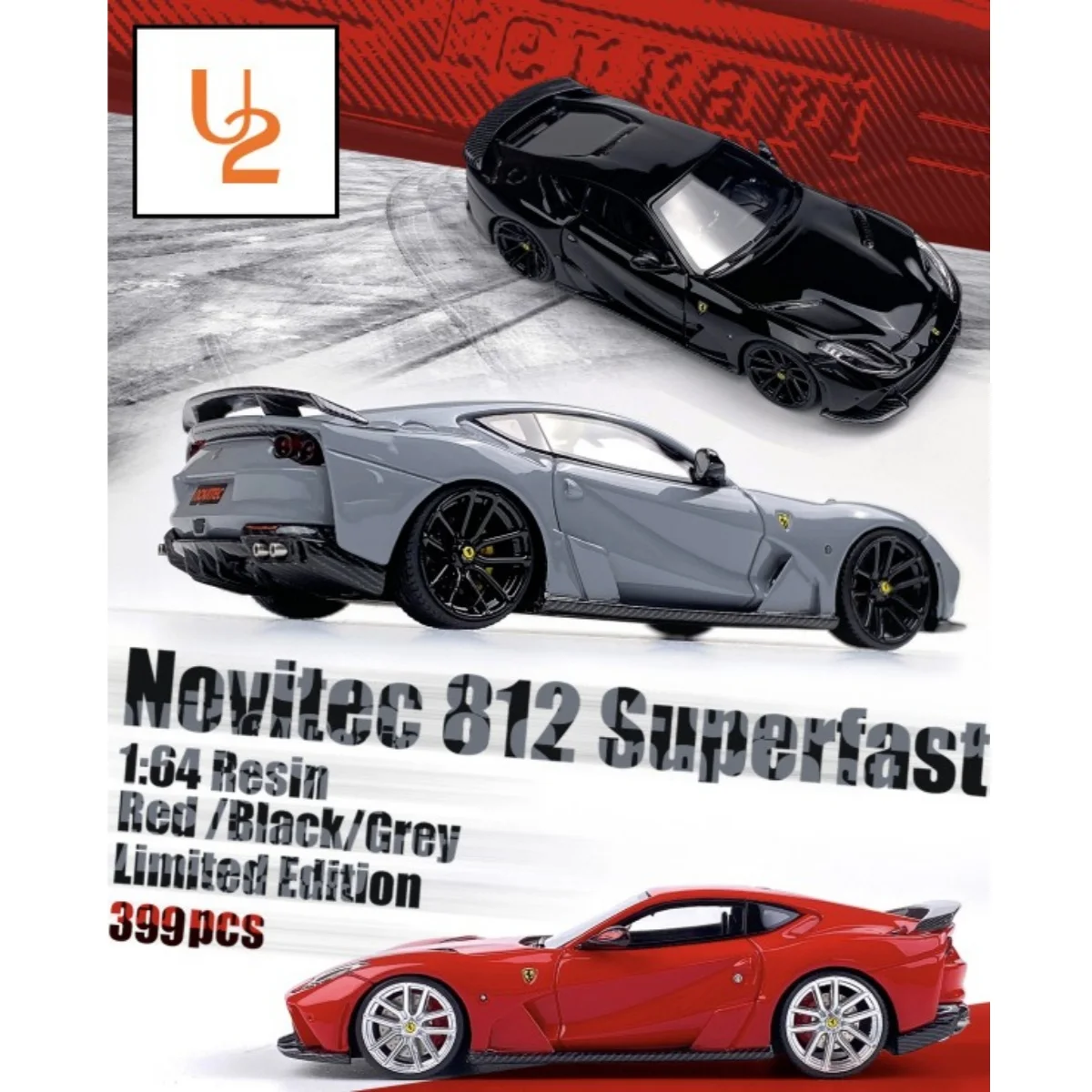 U2 1:64 Novitec 812 Superfast Resin Car Model - AliExpress