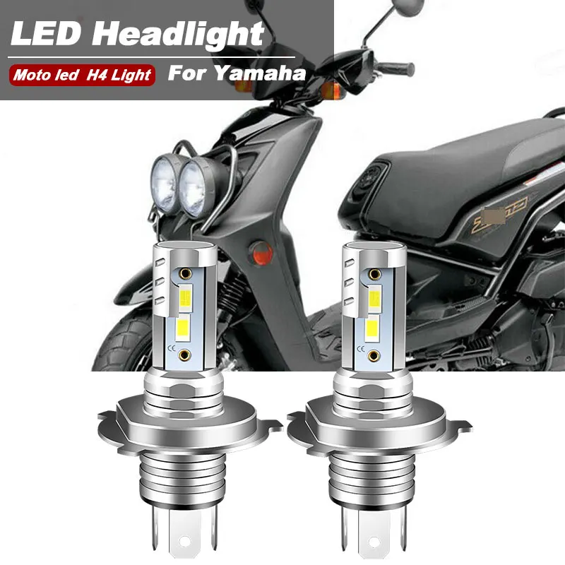 2pcs CANbus 9003 H4 LED Headlight High Low beam Bulbs Kit 6000K White 9600lm For 2009-2015 Yamaha YW125 Zuma 125 |