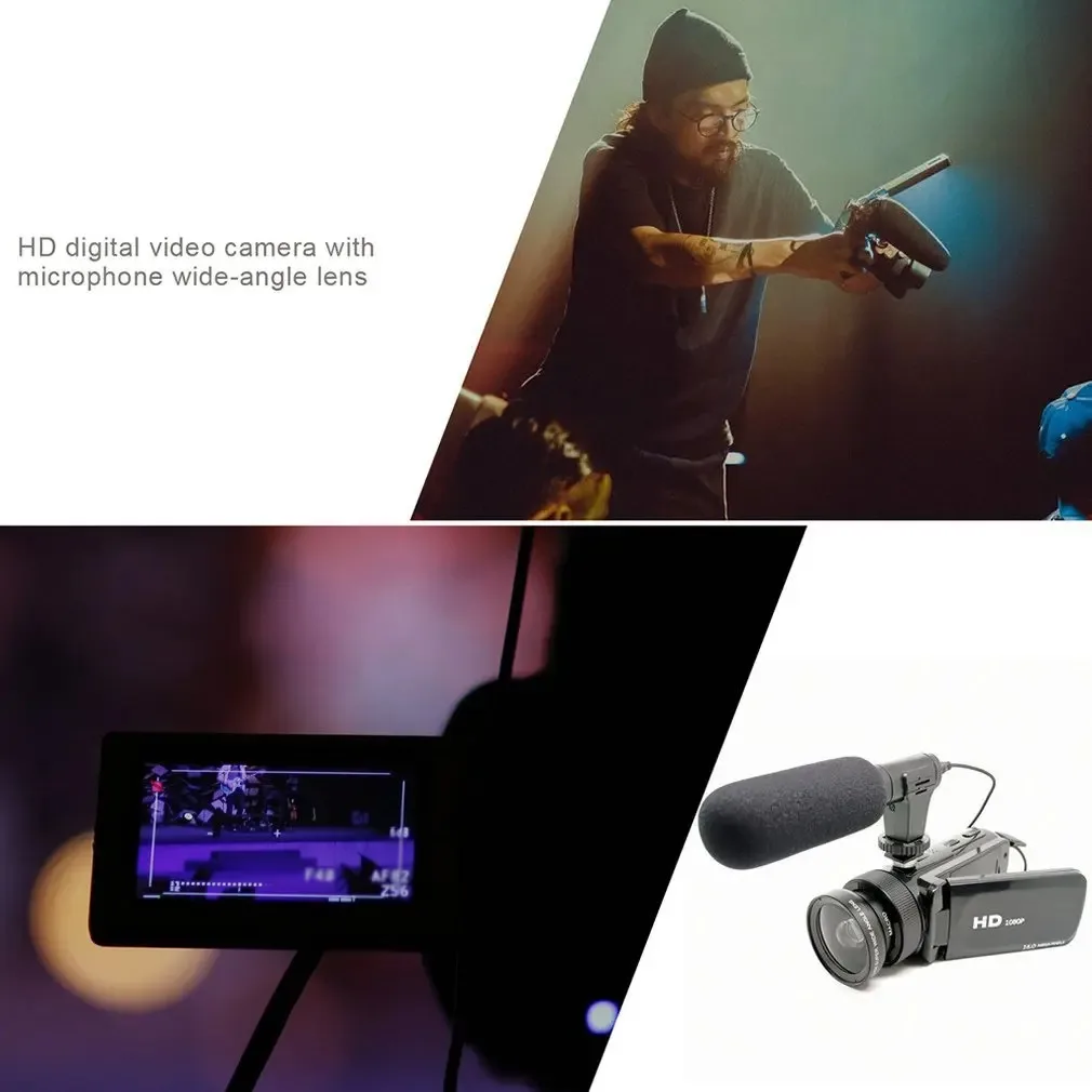 High Definition Digital Video Camera With Microphone Wide-angle Lens Home Durable Digital Video Camera digital video camera