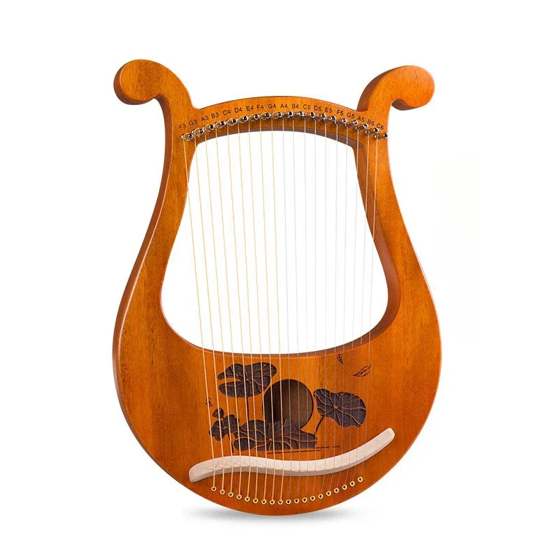 Portable Professional Harp 19 String Lyra Harp Performance Sound Therapy Beginner Practice Musical Stringed Instruments
