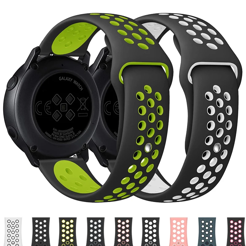 Correa de silicona de 20mm y 22mm para Samsung Galaxy Watch 4/5, 44mm