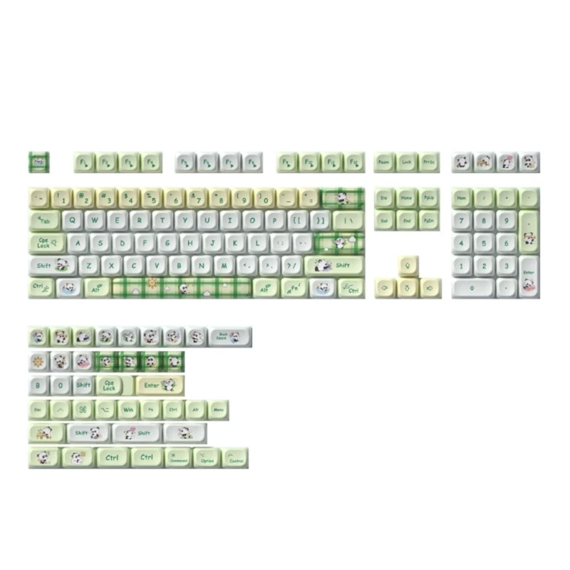 Green-Pandas-Keycap-PBT-Standard-Dye-Sublimations-Process-Keycap ...