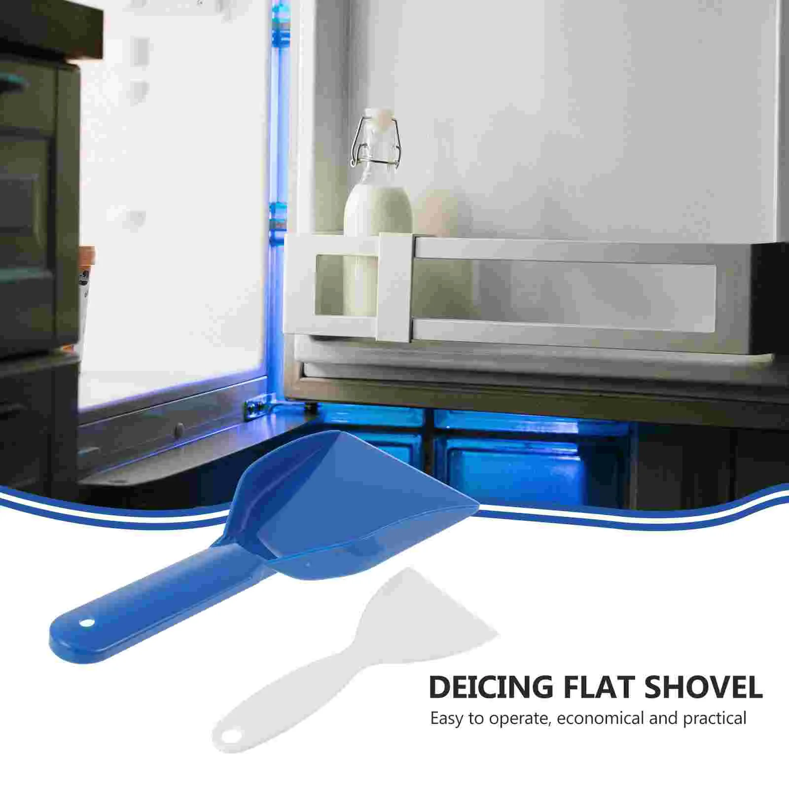 2 Pcs Ice Spoon Snow Blower Automotive Fridge Deicing Scraper Pp Removal snow ice scraper ice deicing tool