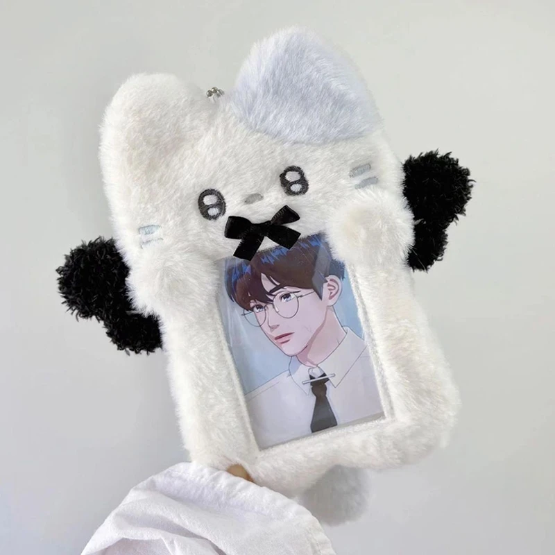 Plush Photo Card Supplies Kawaii Photocard Holder Photo Card Case Photocard Frame Dsiplay Photo Card Packaging Supplies 포토카드 용품