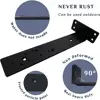 Metal Floating Shelf Brackets Wall Mount Heavy Duty Shelves Brackets 1/5 Inch Invisible L Brackets for Shelves Support 4