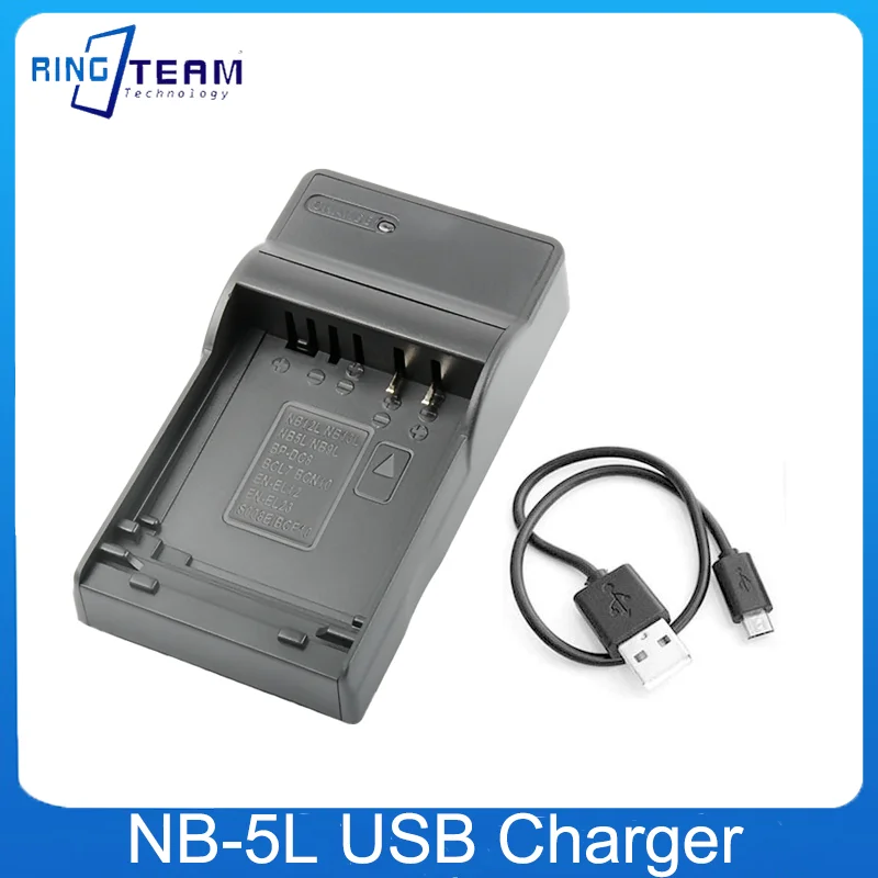 Nb-5L Caricabatteria Usb Per Canon Ixy Digital 90 800 850 900 980 980Is 1000 1000Is Sd700 Is Sd700Is Sd790 Sd790Is Sd850 Sd850