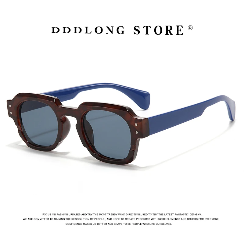 

DDDLONG Retro Fashion Square Sunglasses Women Men Sun Glasses Classic Vintage UV400 Outdoor D456