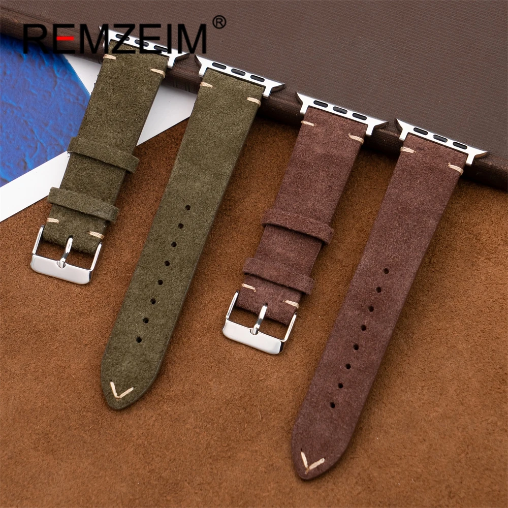 Premium Suede Strap for Smartwatch Wristbands