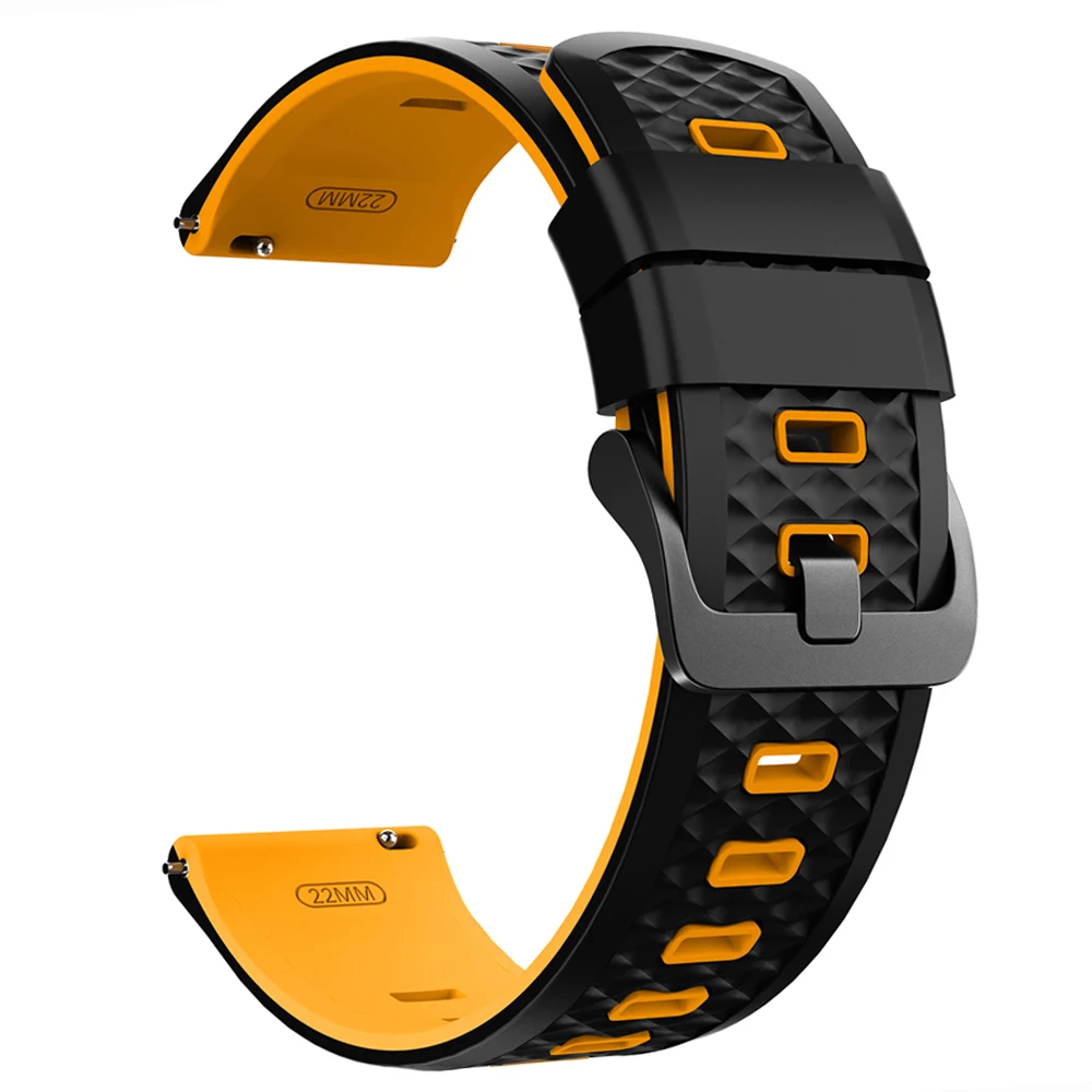 Enhanced Silicone Sports Strap, 22mm