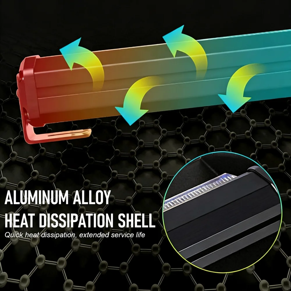 17 Inches LED Strobe Light Bar COB Strobe Flashing Light 12V 24V Traffic Advisor Strobe Light Bar LED Warning Traffic Direction