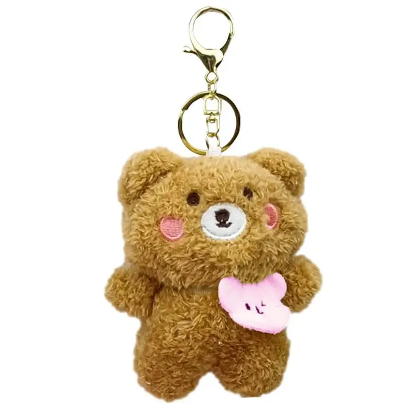 Bear Plush Key Ring Stuffed Bear Key Ring Bear Keychain Accessories