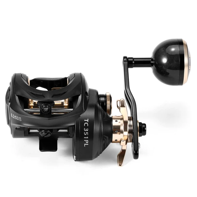 Carbon Fiber Baitcasting Reel 9+1BB Fishing Reel High Speed 6.3: 1