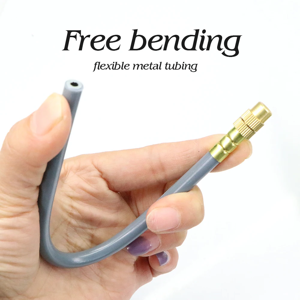20/30/50CM OD-6mm 360&deg; Free Bending Brass Nozzle, Quick Connect Adjustable Spray Sprinkler for Garden Misting Irrigation System, garden sprinkler, plants irrigation kits, garden irrigation nozzle, drip irrigation sprinklers