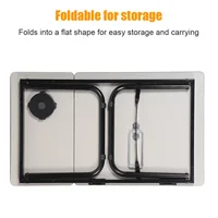 Feriales Betttisch klappbar & höhenverstellbar – Multifunktionaler Laptoptisch für Bett & Sofa mit Getränkehalter – Tragbarer Computertisch Schwarz 1