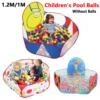 1.2M Children's Pool Balls Folding Kid Play Tent Cartoon Ball Pit Pool Portable Outdoor Indoor Baby Ball Pit with Basket For Kid 1