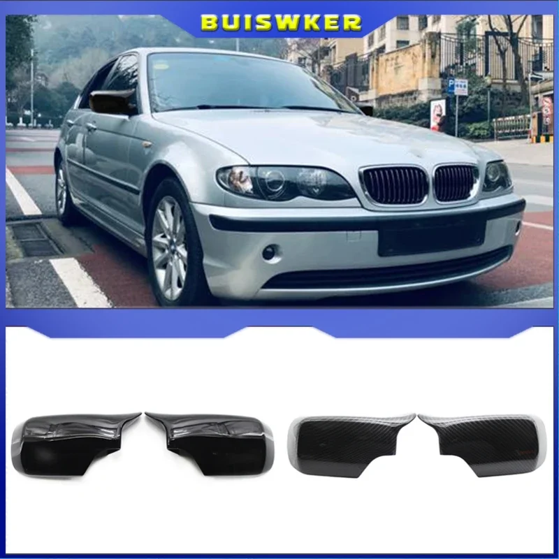 

New 2x M3 Sytle Car Side Rear View Mirror Cover Cap Shell Replacement For BMW E46 E39 1998-2005