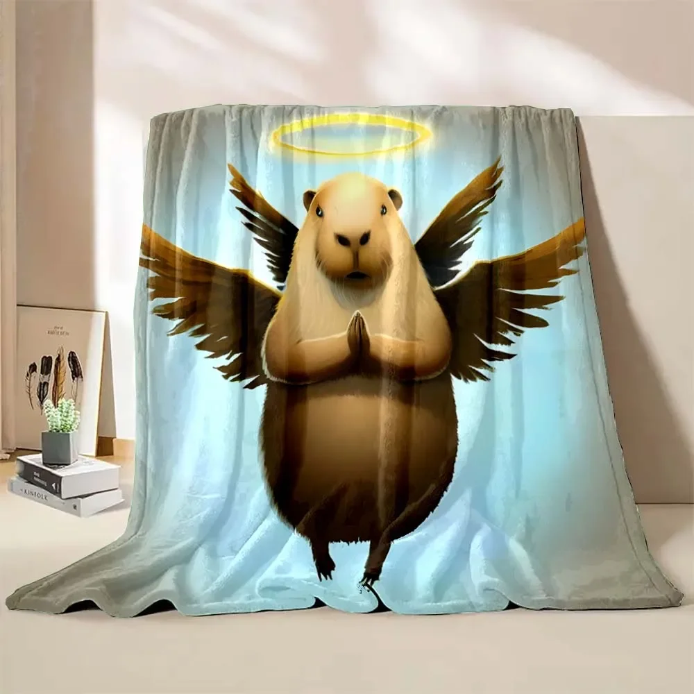 Capybara Coperta in pile di flanella per divano per ragazze ragazzi bambini Queen 228,6 x