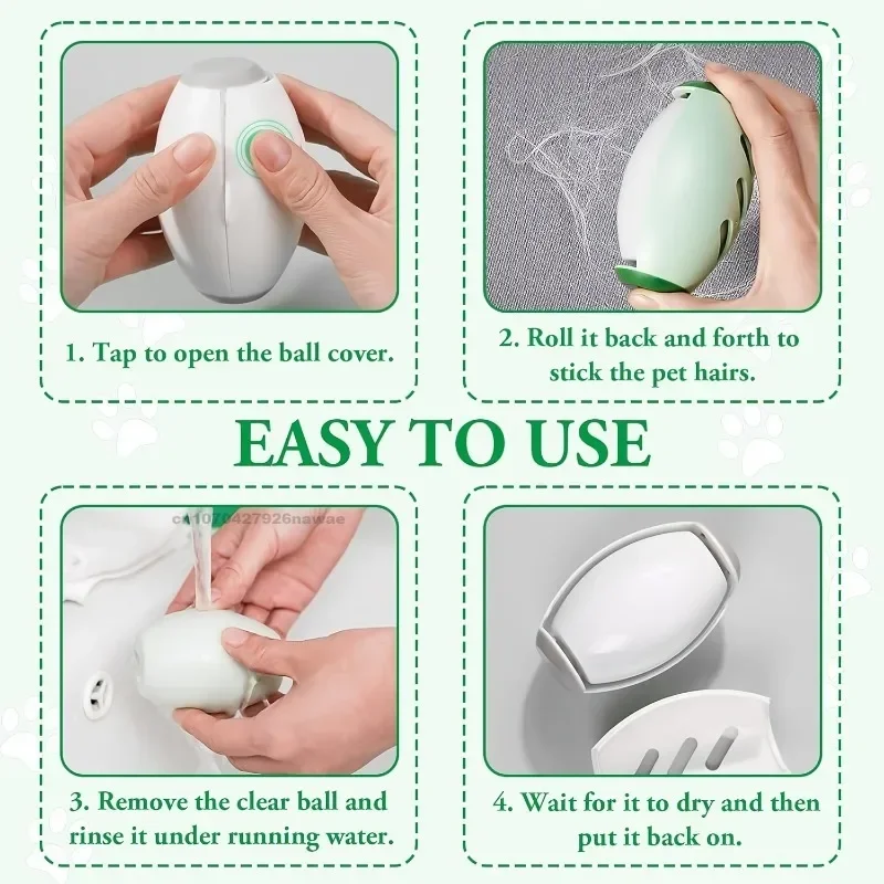 Reusable Washable Lint Roller and Pet Hair Remover for Clothes and Household Use