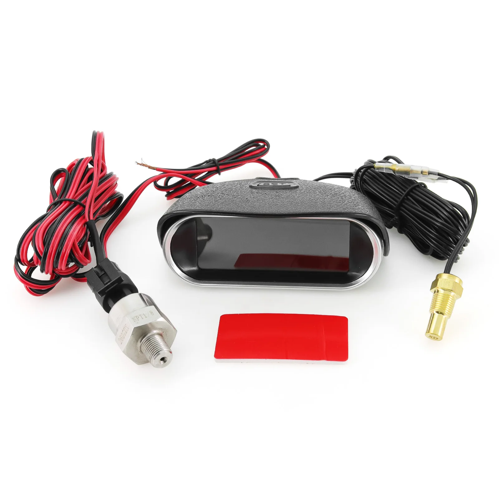 Universal 2 in 1 Car Gauges Digital Oil Pressure Gauge + Water Temperature Gauge