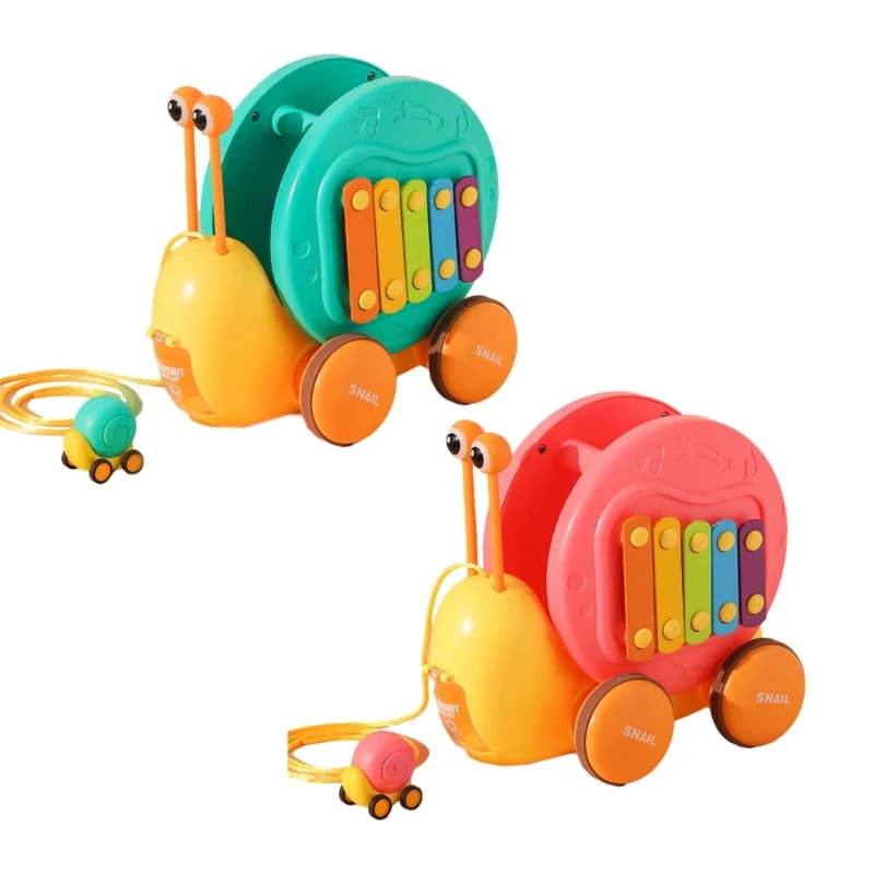 

Портативная мультяшная улитка, тянущаяся вдоль игрушки для малышей, развивающая ходьбу и баланс