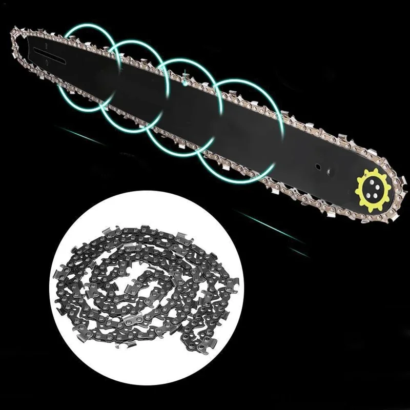 2pcs 12/14/16 Inch Metal Chainsaw Chain 45/52/56 Drive Electric Saw Accessory Replacement Chainsaw Saw Chain