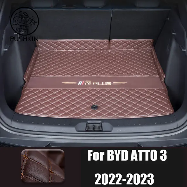 Heavy Duty Car Trunk Floor Mat Nonslip Sturdy Rear Trunk Cushion Easy  Installation Waterproof Pad for Atto 3 Replacement Black Aureate Flat 