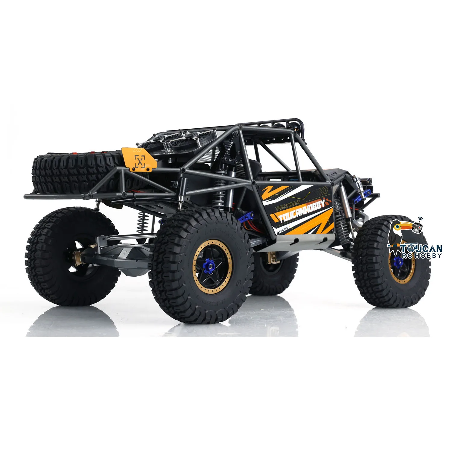 Capo 1/8 RC Off Road Car U4 Queen 4x4 Crawler Truck Assembled Toys Model with 2-Speed Light Sound Smoke Winch Servo CD1582X Gift 2