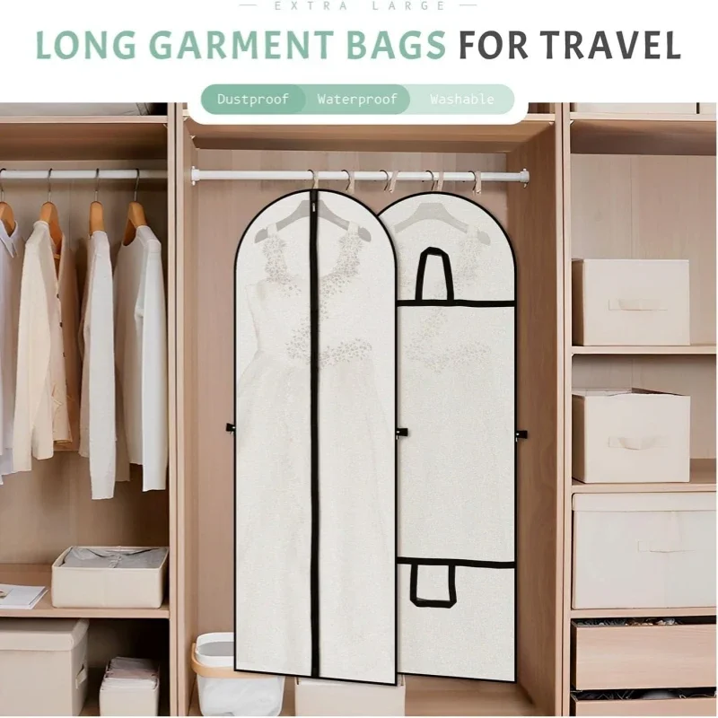 60x180cm Clothes Dust Cover Garment Suit Dress Jacket Clothes Coat Dustproof Cover Protector Travel Bag Suit Wedding Dress