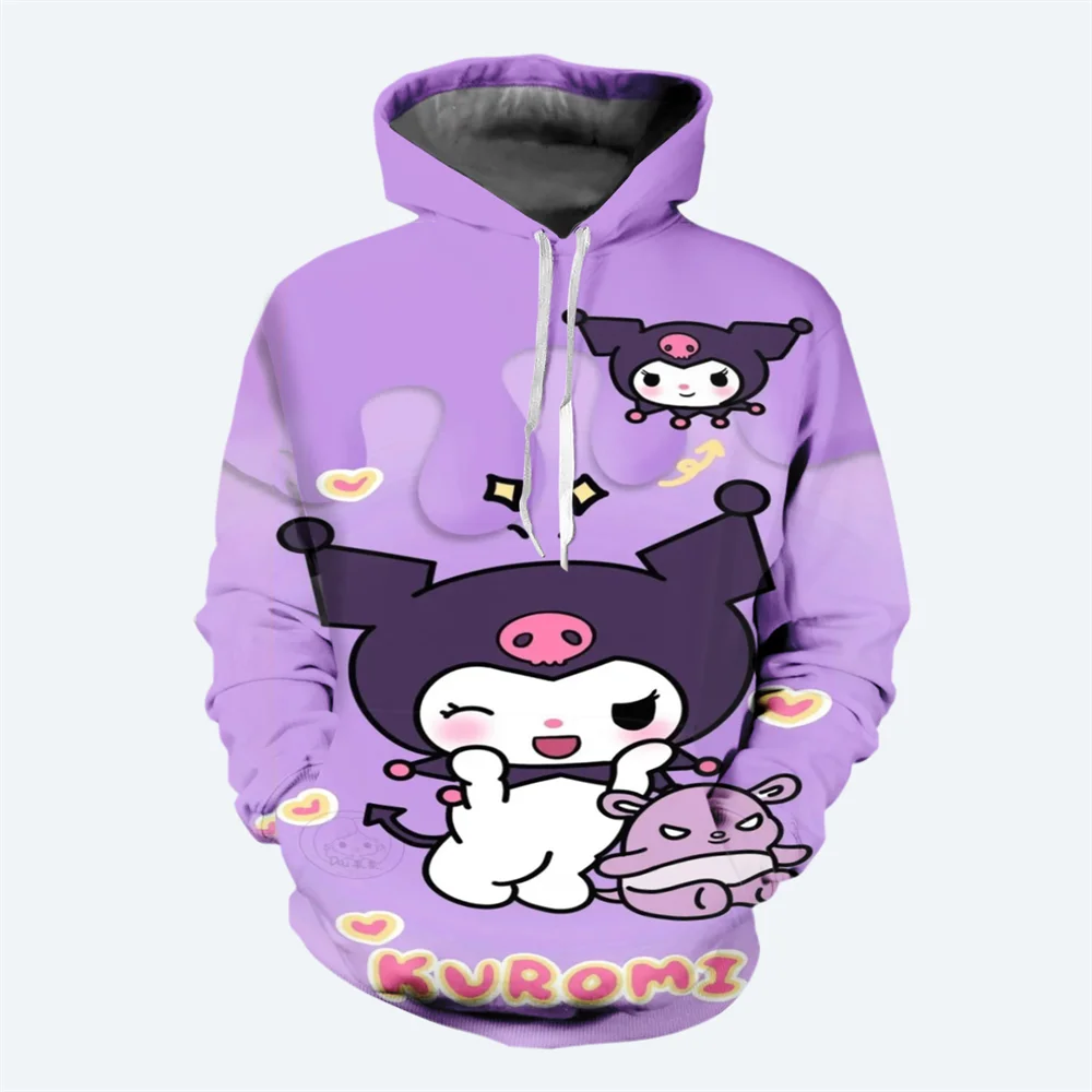thumbnail image 1 of Sudadera con capucha de Hello Kitty para niña, estilo nuevo de otoño e invierno, con estampado 3D, para niños, moda urbana, informal, 1 of 5
