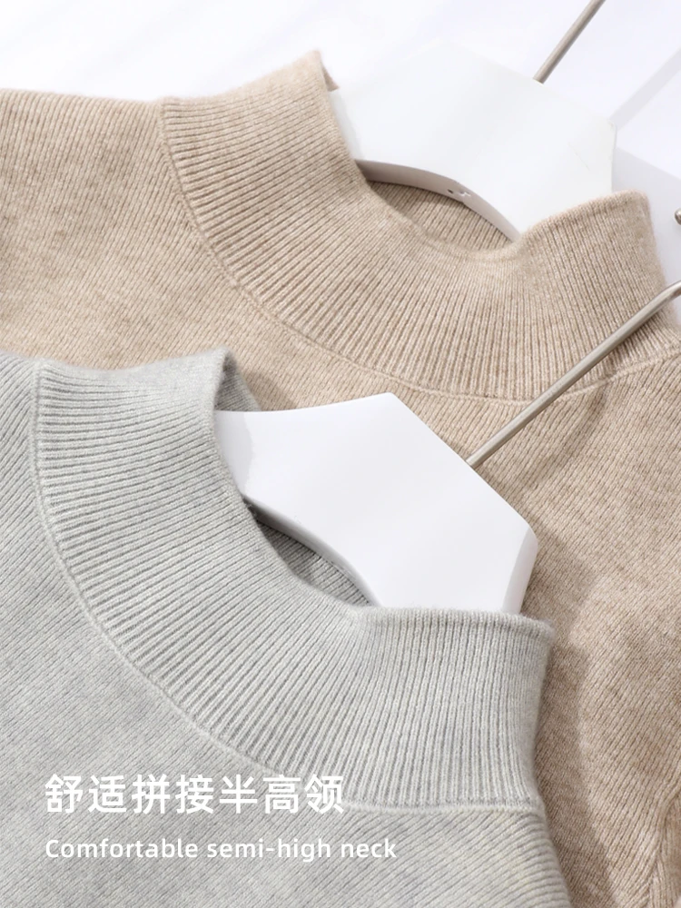 Long Sleeve Knitted Jumpers 2025 Autumn Winter Chic Solid Sweaters Women Fashion Turtleneck Pullover Soft Warm Pull Femme Top