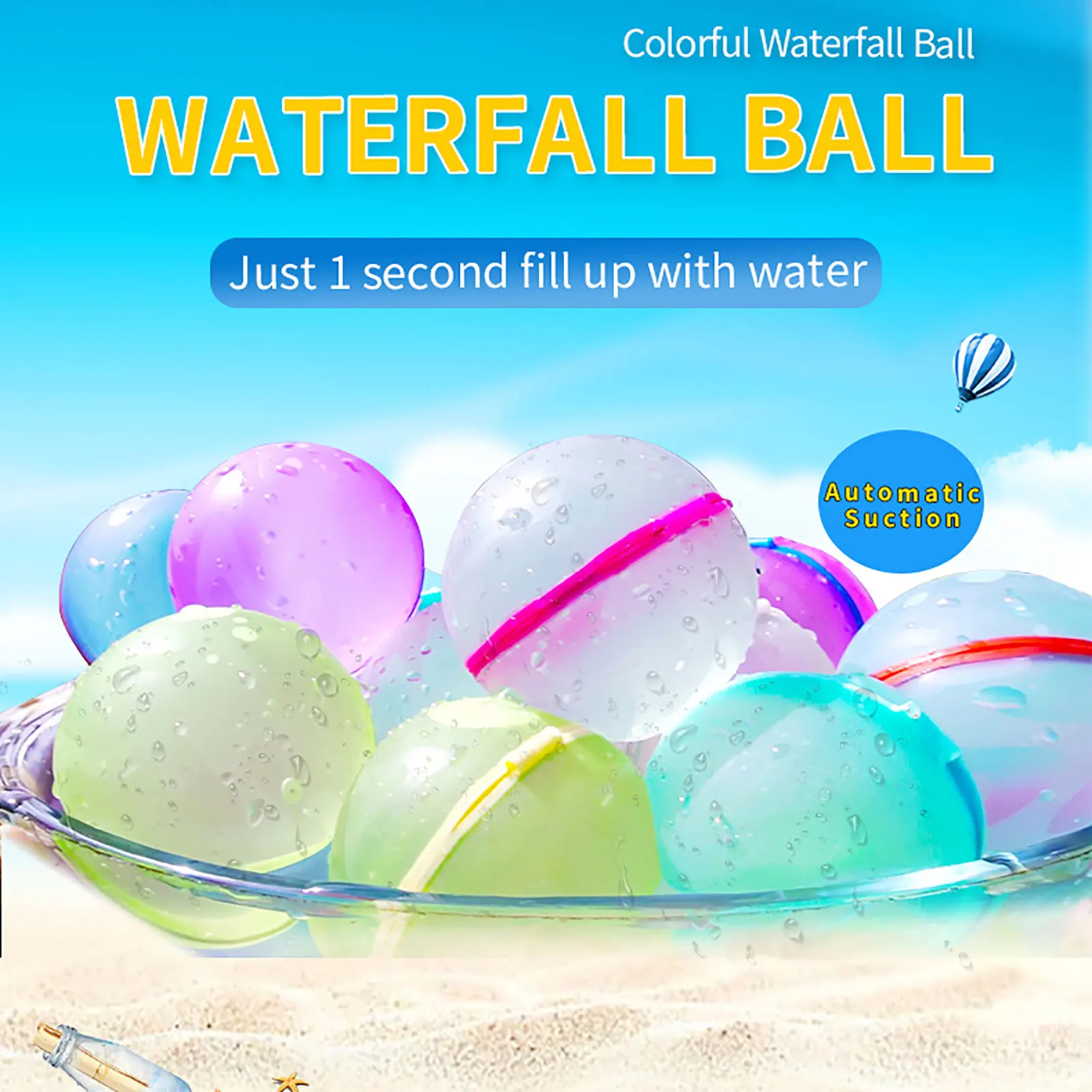 Silicone Water Filling Balloon Children Beach Party Water Toys Festival Carnival Playing Game Balloon for Summer 1 Silicone Water Filling Balloon Children Beach Party Water Toys Festival Carnival Playing Game Balloon for Summer 1