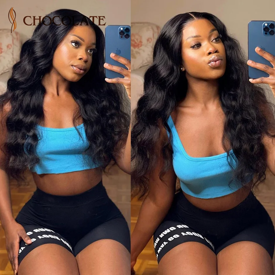 Body Wave Wig 13x6 HD Transparent Lace Frontal Human Hair Wig For Women Brazilian 13x4 Glueless Lace Wigs Pre Plucked Hairline