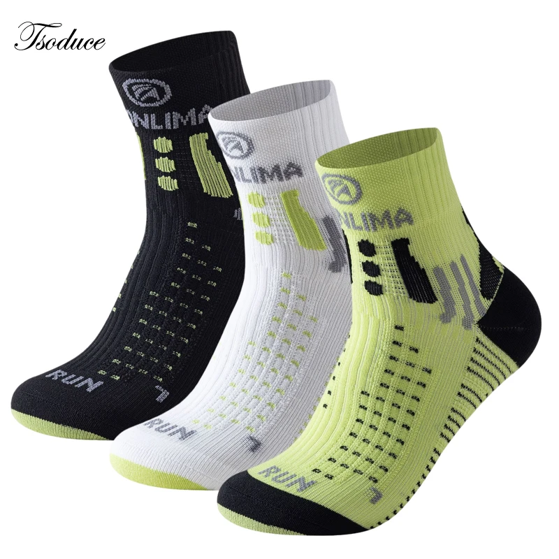 

Fitness Sports Socks Men Women Middle Tube Non-Slip Quick-Drying Breathable Running Marathon Basketball Training Socks