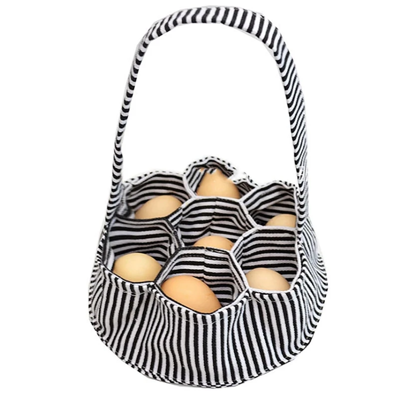 

Eggs Collection Organizer Egg Bags Canvas Eggs Collection Basket Portable Eggs Basket Suitable For Family Farms Easy To Use