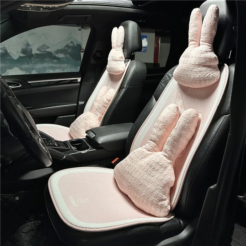

Cartoon Car Headrest Cute Rabbit Breathable Comfortable Car Neck Protection Pillow Four Seasons General Motors Headrest